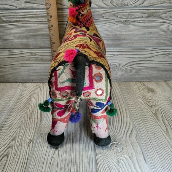 Embroidered Rajasthan Horse Fabric Patchwork Decorative Boho Folk Art - Picture 12 of 12